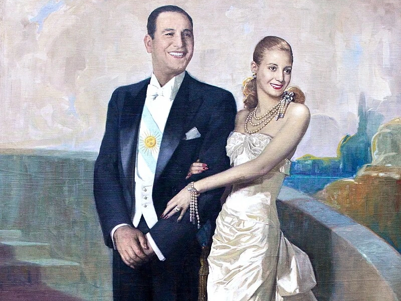 1881 – Numa Ayrinhac – Ritratto di Juan Domingo Perón ed Evita